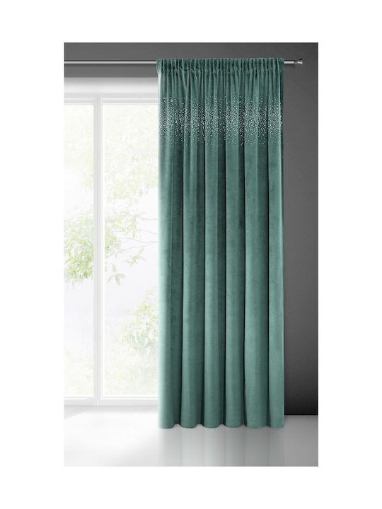 Eurofirany Curtain with Pencil Pleat Aurora Turquoise 140x270cm