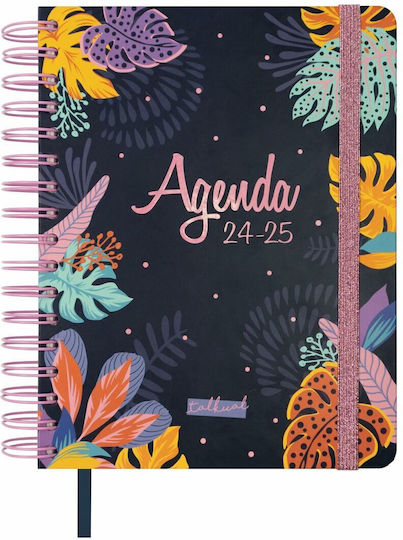 Finocam Weekly Agendas 2024/25 Spiral 15.5x21.7cm