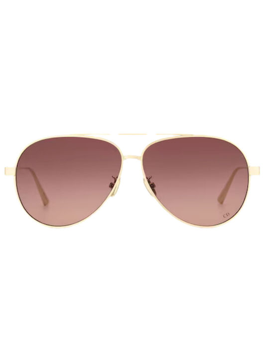 Dior Sunglasses with Gold Metal Frame and Brown Gradient Lens DIORCANNAGE A1U B0F2