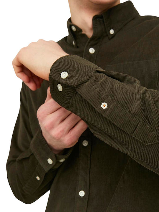 Long-sleeved Corduroy Shirt Rosin