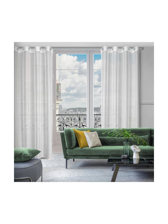 Eurofirany Curtain with Pencil Pleat Rebecca White 140x250cm