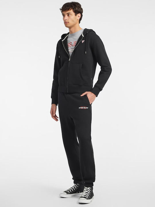 Guess Men's Sweatpants with Rubber Black