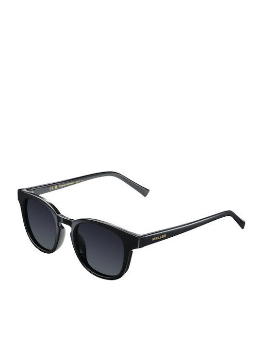 Meller Banna Unisex Sunglasses with Black Plastic Frame and Black Polarized Lens