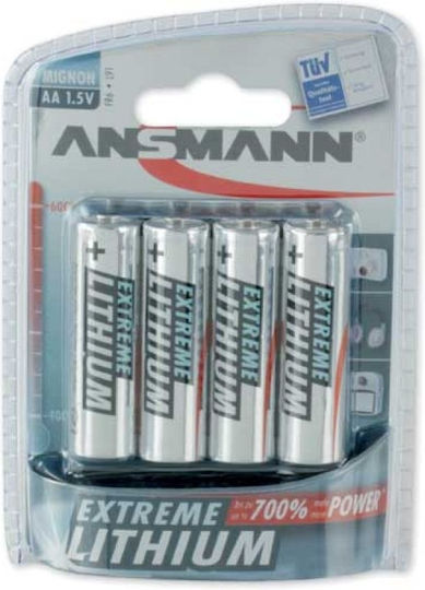 Ansmann Extreme Μπαταρίες Λιθίου AA 1.5V Μιας Χρήσης (High Performance) 4τμχ