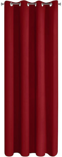Eurofirany Logan Συσκότισης με Τρουκς Κόκκινη 135x250εκ. Eurofirany Logan Συσκότισης με Τρουκς Κόκκινη 135x250εκ.