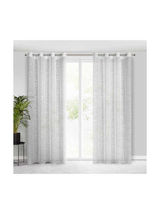 Eurofirany Завеса с Копчета Reva Бяла 140x250бр