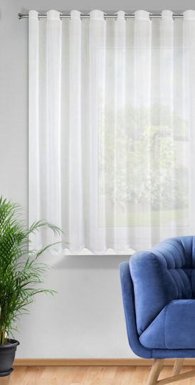 Eurofirany Fenster Vorhang mit Grommets Lucy Weiß 300x160cm