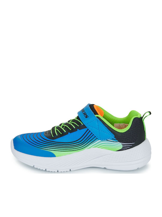 Microspec Kids Sneakers with Scratch Blue