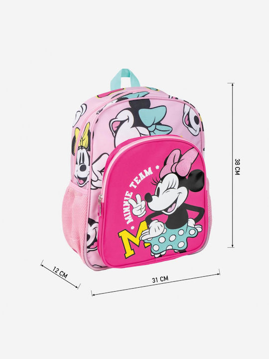 Σχολική Τσάντα Πλάτης 38 Cm Minnie Fuchsia 0025780