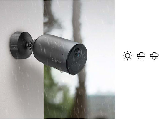 Ezviz EB3Kit IP Surveillance Camera Full HD+ 3MP Waterproof Battery Powered with Speaker and Lens 2.8mm