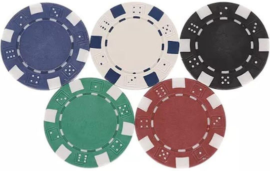 Set 300 Pokerchips 39mm in Koffer mit 3 Tarpoules