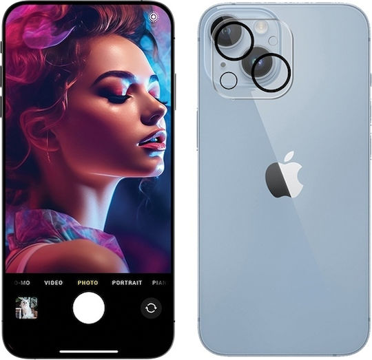 3MK Lens Pro Full Cover Протектор за камера Закалено стъкло Transparent за Apple iPhone 13 Mini/13.