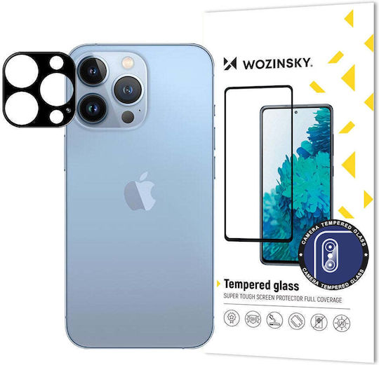 Wozinsky Full Kameraschutz Gehärtetes Glas Black für das iPhone 15 Pro