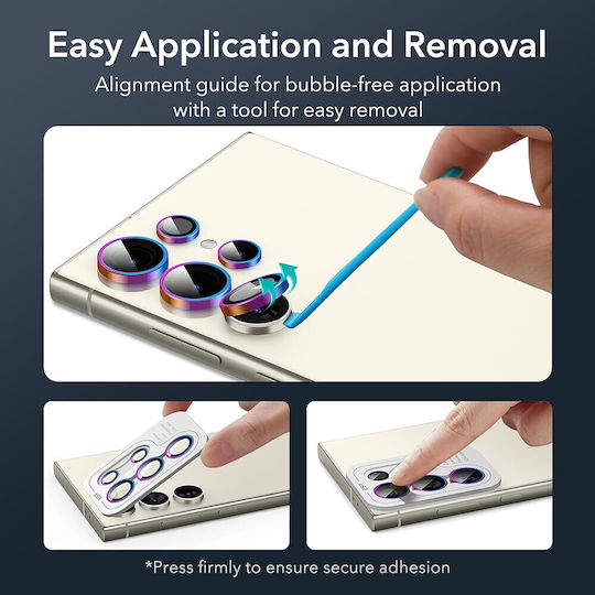 ESR Lens Protector Camera Protection Tempered Glass Chromatic for the Samsung Galaxy S24 Ultra