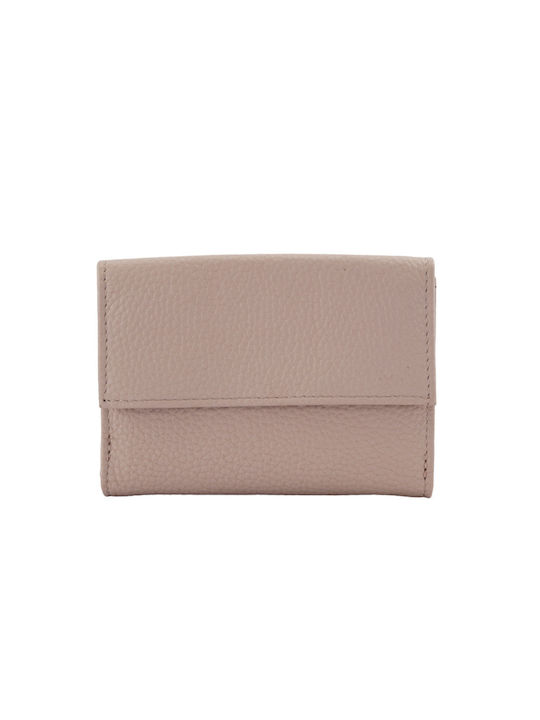 Ginis Small Leather Women's Wallet with RFID Pink