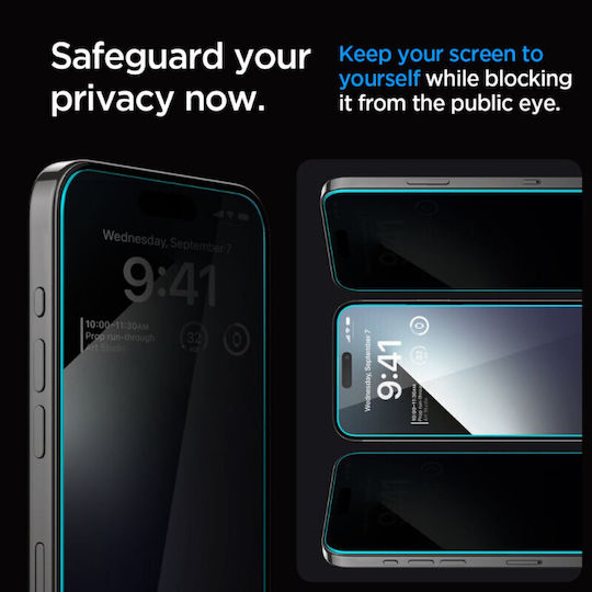 Spigen Glas.tr Privacy Tempered Glass (iPhone 15)