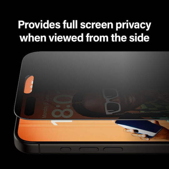 PanzerGlass Ultra-wide Fit Privatsphäre Vollflächig gehärtetes Glas (iPhone 15 Pro Max) 5488718C8F