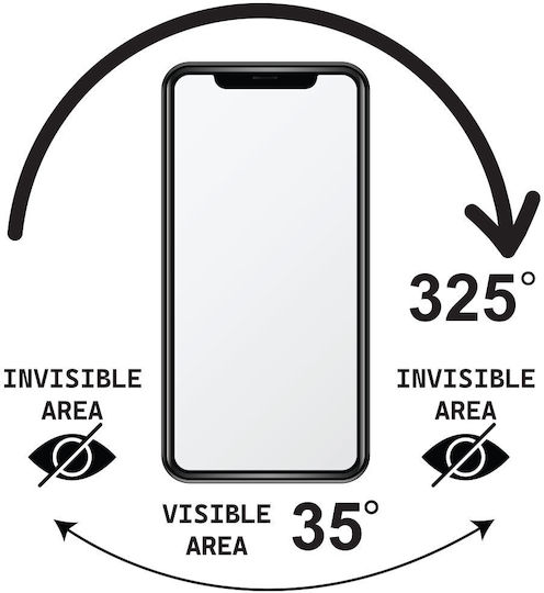 Idol 1991 0.3mm Privacy Tempered Glass 1τμχ Μαύρο (Xiaomi 13)