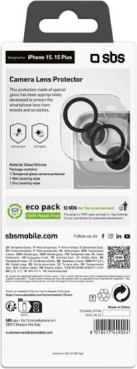 SBS Camera Protection Tempered Glass for the iPhone 15 / 15 Plus