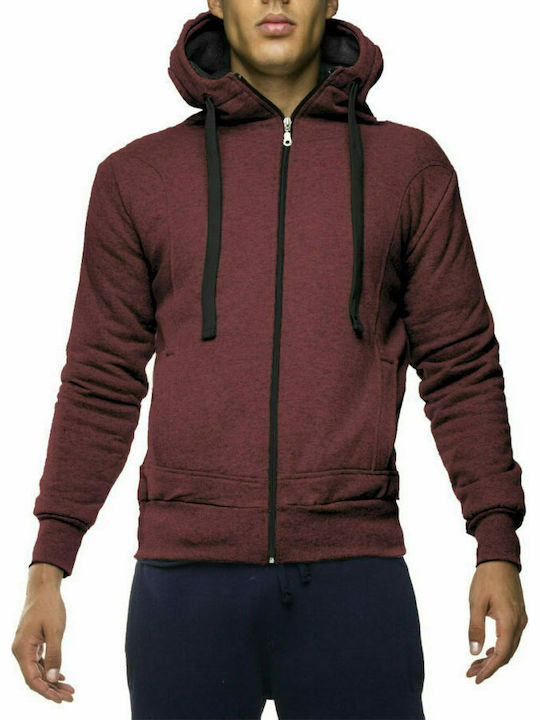 Cardigan With Hood Burgundy