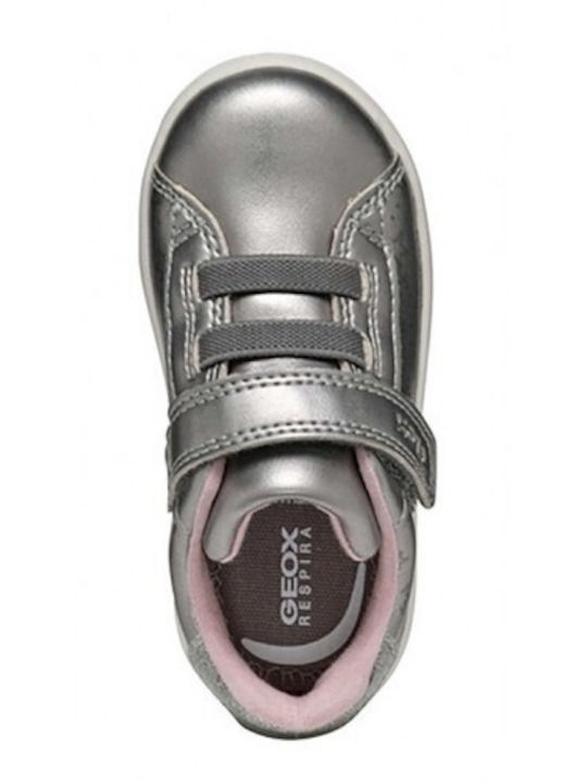 Geox Kinder-Sneaker Eclyper B Anatomisch Silber