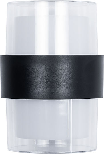 GloboStar Empire Round Επιτοίχιο Εξωτερικό Σποτ LED IP65 10W με Θερμό Λευκό Φως Διπλής Δέσμης 10εκ.