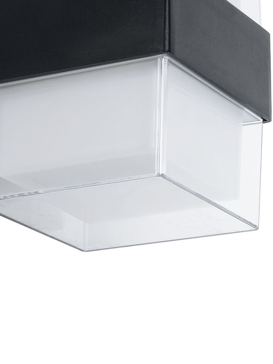 GloboStar Empire Wall-Mounted Outdoor Spot Light LED IP65 10W with Warm White Light Double Beam