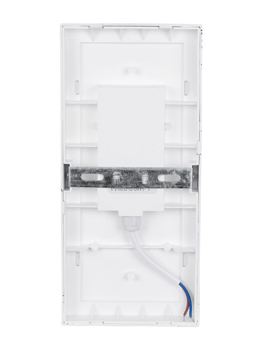 GloboStar Loft Wall-Mounted Outdoor LED Ceiling Lamp IP65 18W with Natural White Light 24.5x11x9.5cm