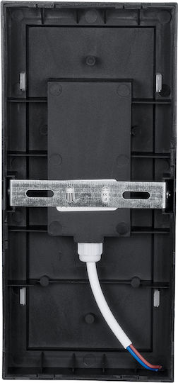 GloboStar Loft Επιτοίχια Εξωτερική Πλαφονιέρα LED IP65 18W με Φυσικό Λευκό Φως 24.5x11x9.5εκ.
