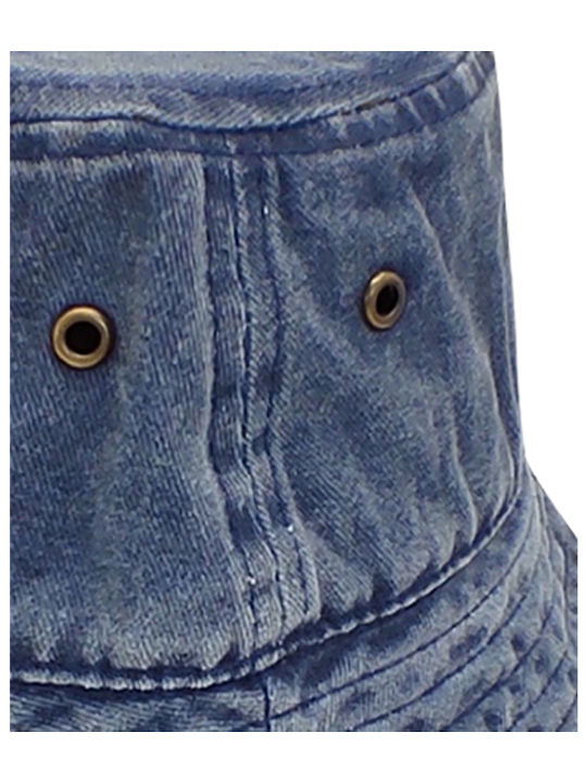 Brims and Trims Denim Women's Bucket Hat Blue