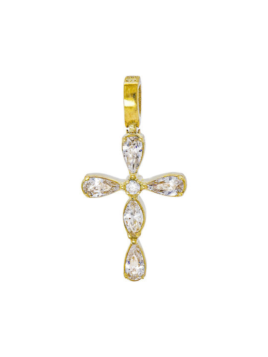 Kiriakos Gofas Women's Gold Cross 14K with Chain