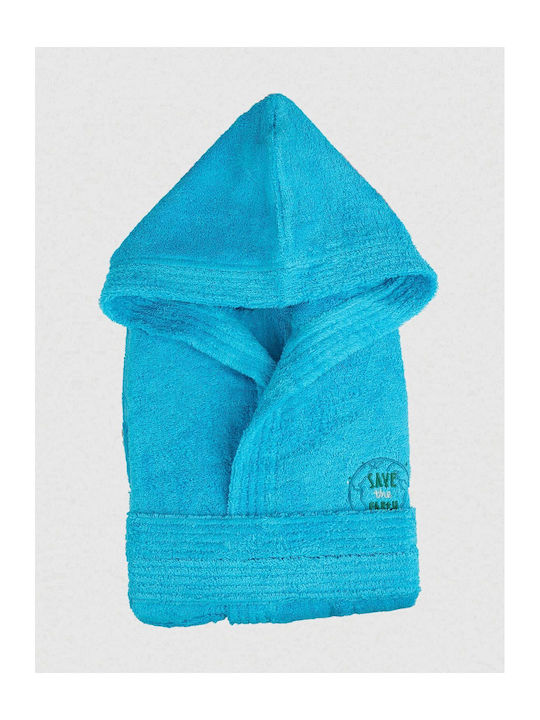 Sunshine Kids Hooded Bathrobe Turquoise