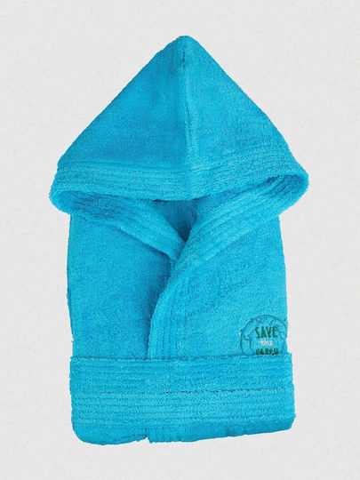 Sunshine Kids Hooded Bathrobe Turquoise