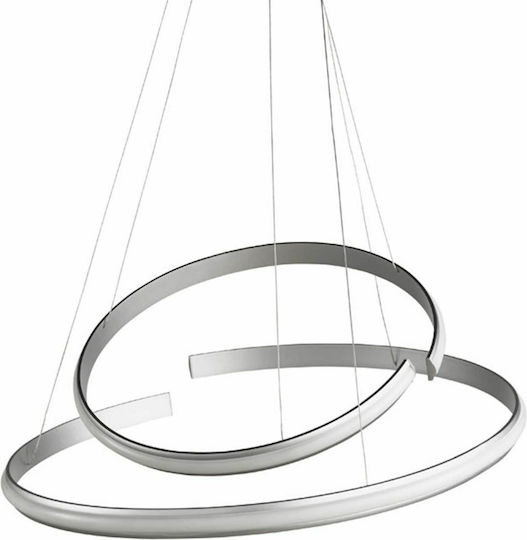 Ondaluce Sigma Hängelampe Silber 70x160cm.
