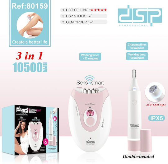 DSP 80159 Epilator Set Epilator for Face & Body 616126