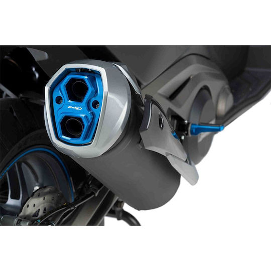 Puig Motorcycle Exhaust Protector Kymco AK550 Blue