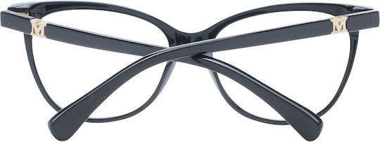 Max Mara Femei Plastic Rame Ochelari Ochi de pisică Negru MM 5018 001