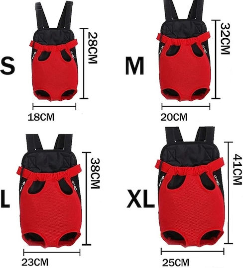 Purple Dog Cat Chest and Back Carrier L P33-44cm S40-50cm, P14cm, weight 4-7kg