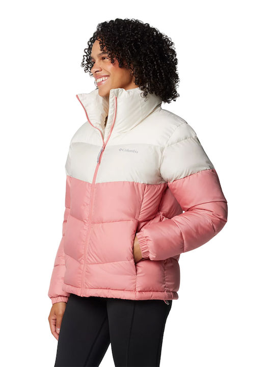 Columbia Puffect Ii Women's Short Puffer Jacket for Winter Pink