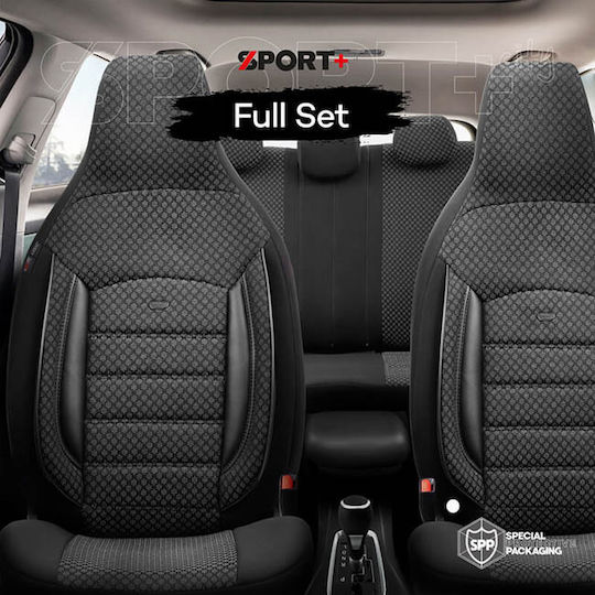 Auto Gs Front Car Covers 11pcs Cotton Sport Black