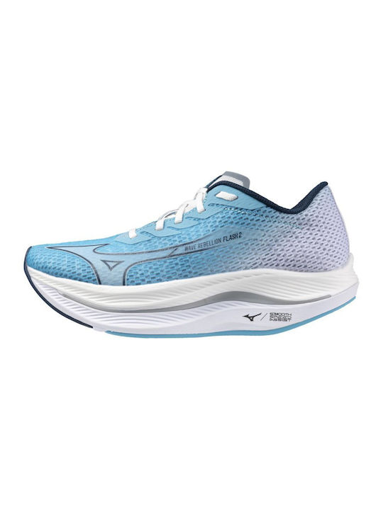 Mizuno Wave Rebellion Flash 2 Sport Shoes for Training & Gym River Blue / Blue Wing Teal / White