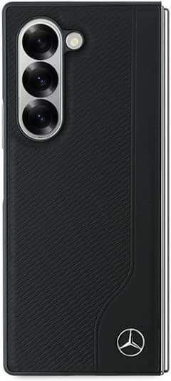 Mercedes-Benz Back Cover Leather Black (Galaxy Z Fold6)