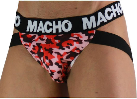 Macho Underwear Jockstrap Sexy pentru bărbați Roșu