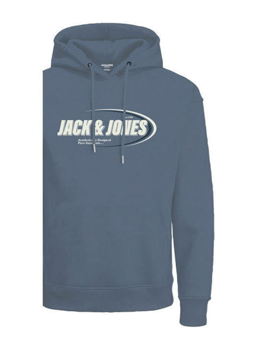 Jack & Jones Sweat Herren Sweatshirt mit Kapuze Blue