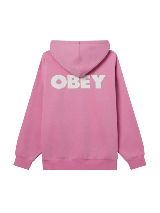 Obey Bold Men's Sweatshirt with Hood Moolite Mauve