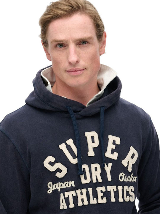 M Vintage Athletic Суитшърт с Качулка Blue