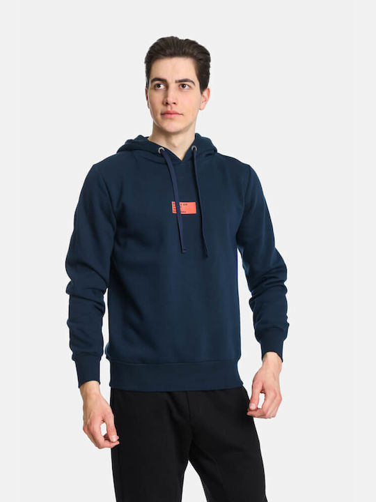 Paco & Co Herren Sweatshirt mit Kapuze Navy