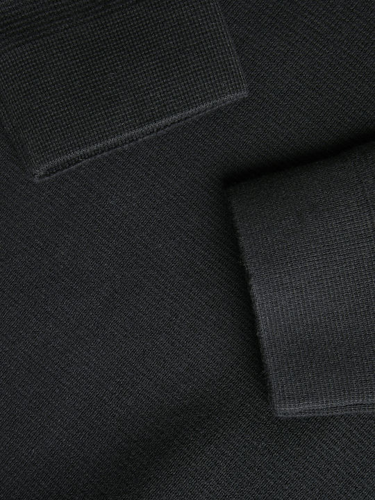 Langarm-Pullover Schwarz