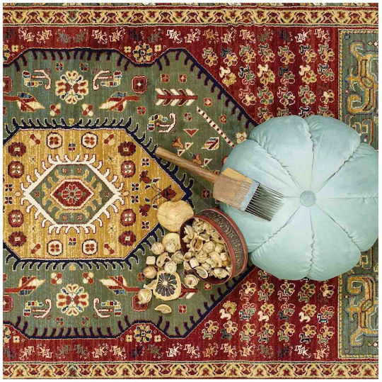 Ezzo Orient D008a Teppich Rechteckig Synthetisch,Polyester/Cotton/Leather Red