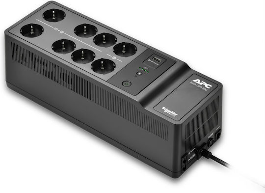 APC Back-UPS 500VA 300W with 8 Schuko Power Plugs